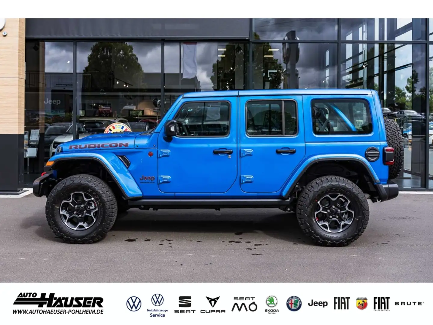 Jeep Wrangler Rubicon 2.0 T-GDI AT8 4x4 AHK EL. TRITTBRETTER NAV Blauw - 2
