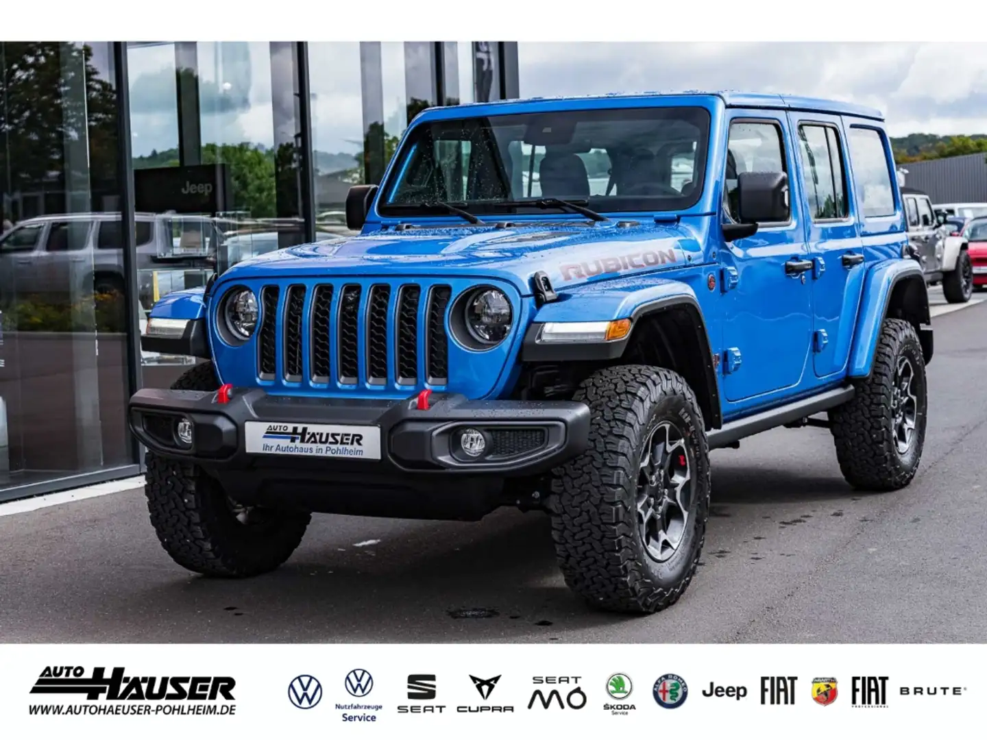 Jeep Wrangler Rubicon 2.0 T-GDI AT8 4x4 AHK EL. TRITTBRETTER NAV Blau - 1
