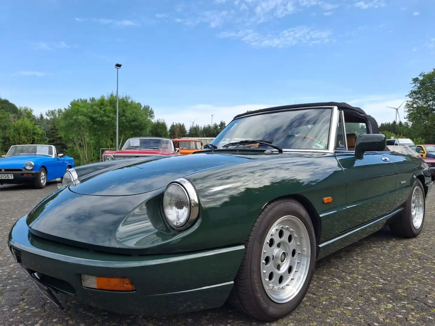 Alfa Romeo Spider Alfa Romeo 115 Spider Cabrio Vert - 2