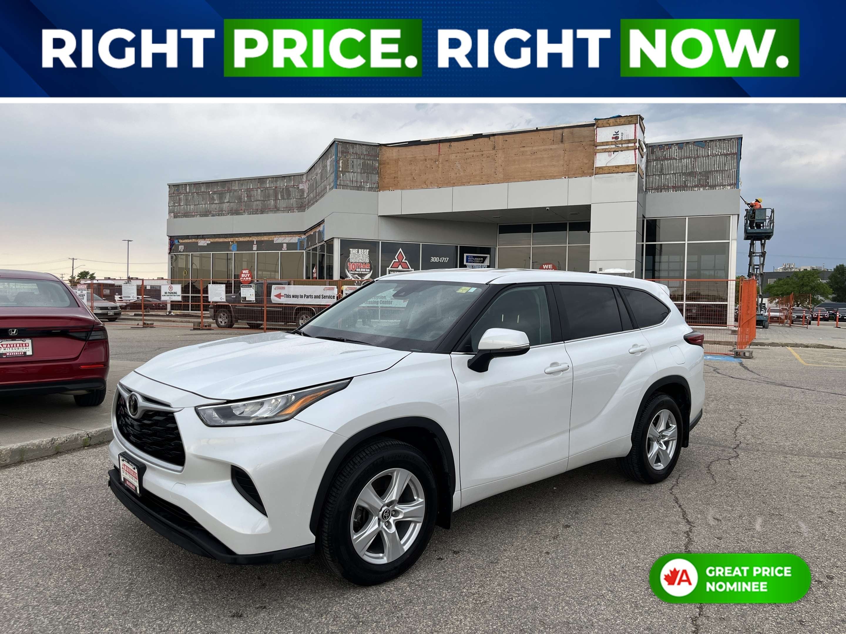 White 2023 Toyota Highlander SUV / Crossover All-Wheel Drive 8-Speed Automatic