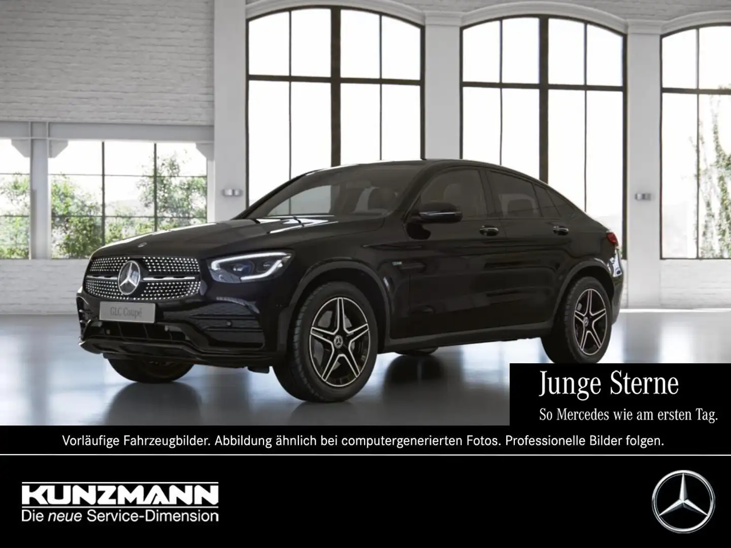 Mercedes-Benz GLC 300 e 4M Coupé AMG Night Distronic Kamera Noir - 1