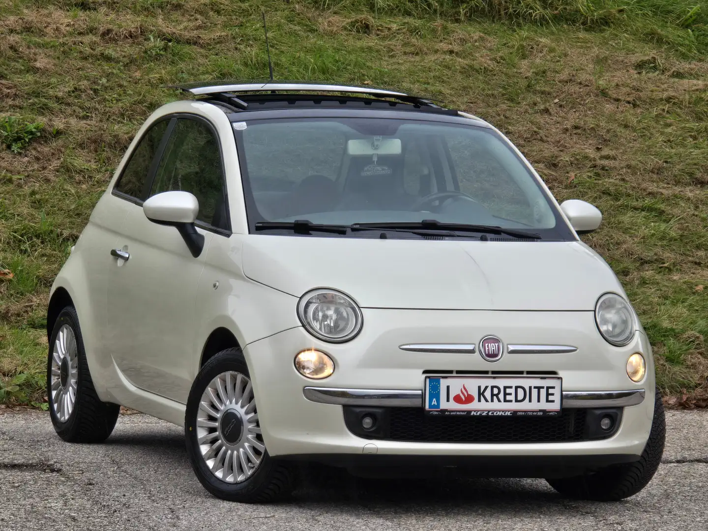 Fiat 500 Sport Top* Kredit* Panoramadach*Automatik*76.747KM Weiß - 2