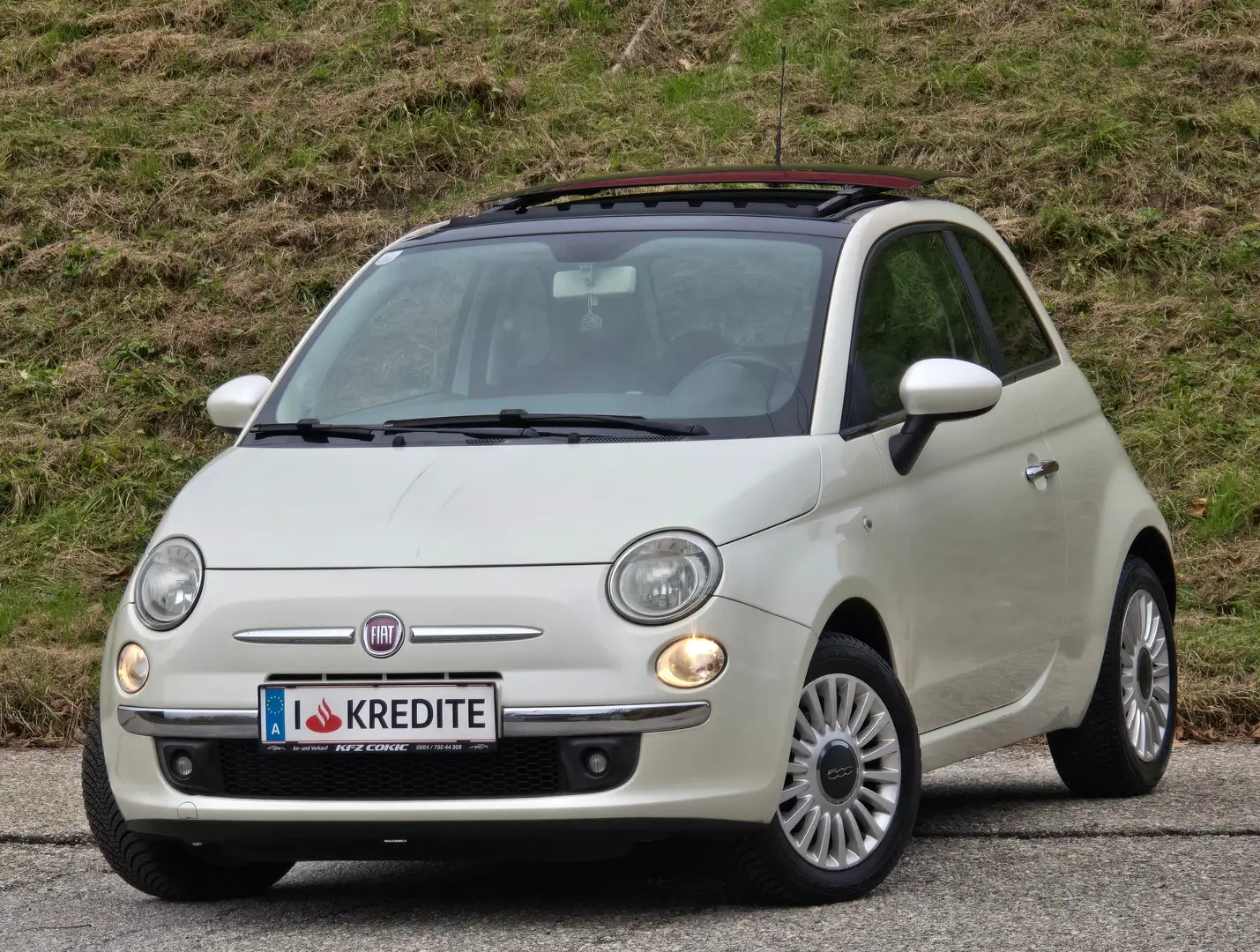 Fiat 500 Sport Top* Kredit* Panoramadach*Automatik*76.747KM Weiß - 1