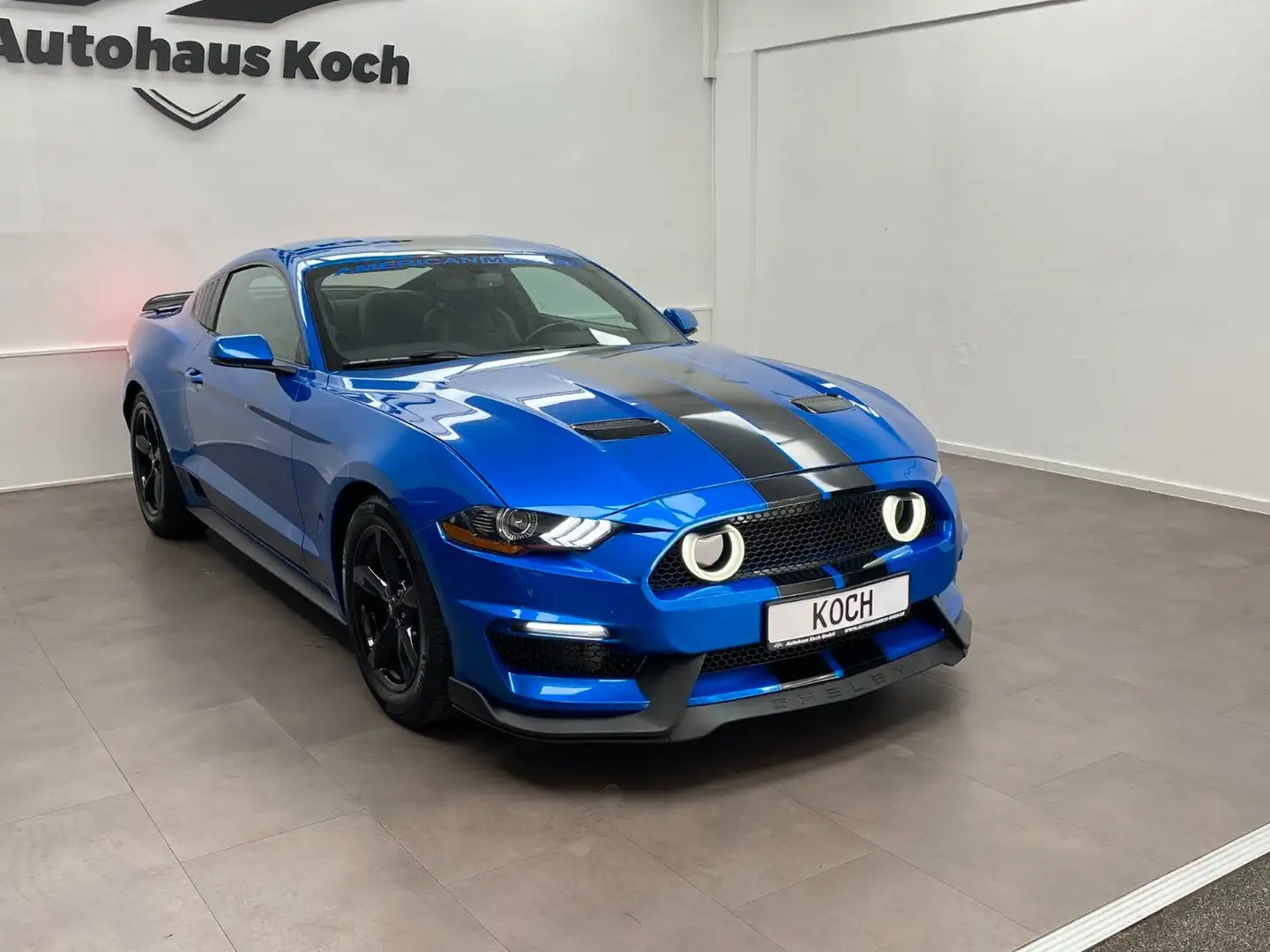 Ford Mustang MUSTANG 2.3 COUPÉ *SHELBY* MIT BRACHIALER OPTIK! Blau - 1