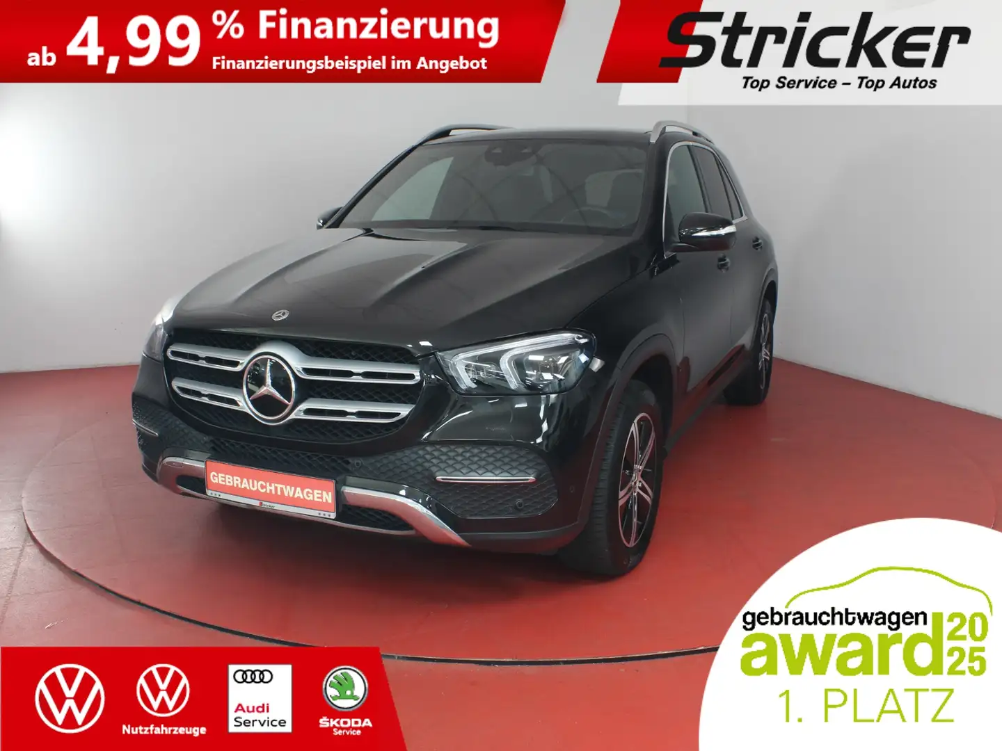 Mercedes-Benz GLE 300 d 4Matic 699,-ohne Anzahlung AHK Pano Rückfahrkam Schwarz - 1