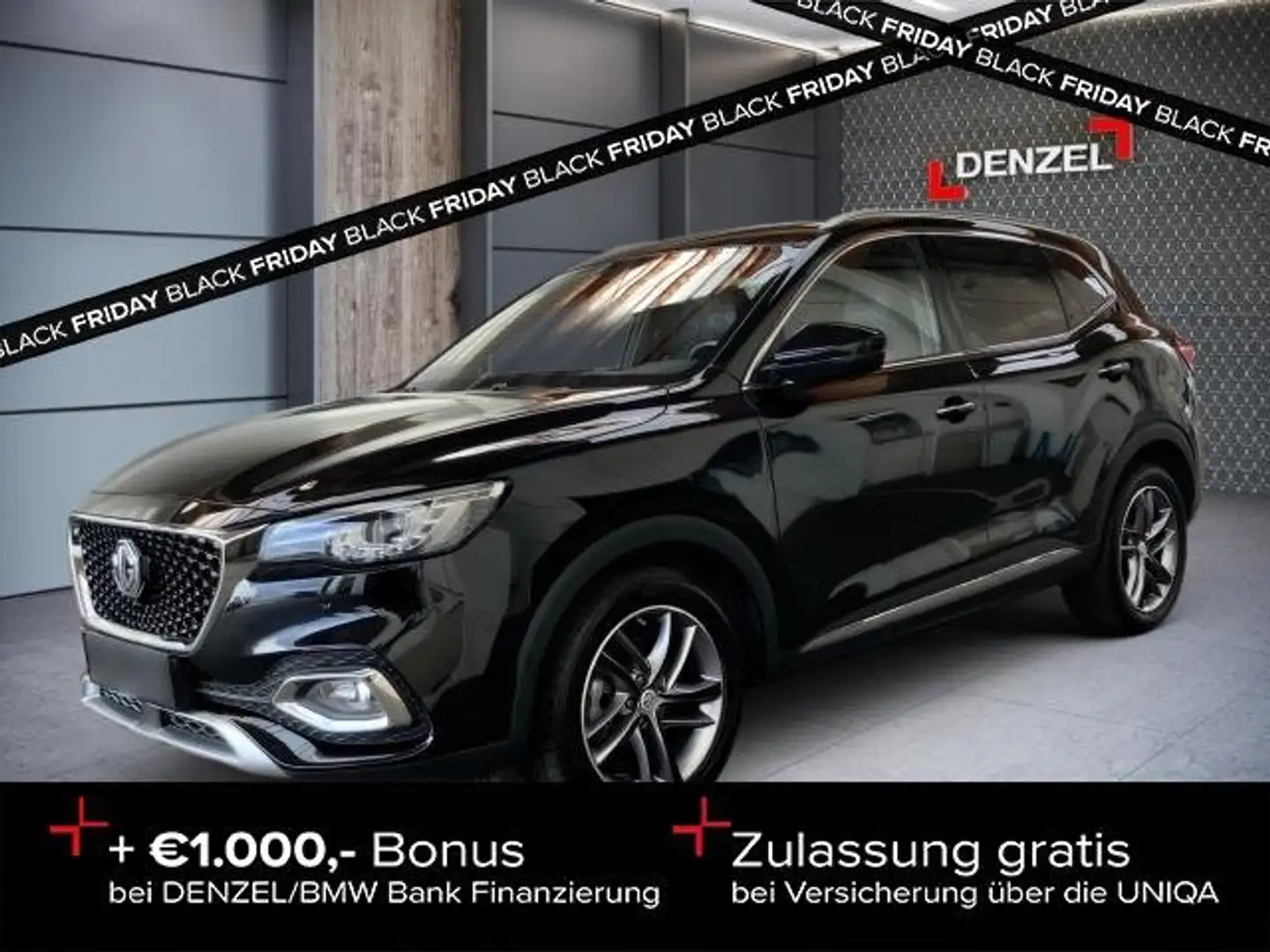 MG EHS PHEV Luxury Lede Schwarz - 1