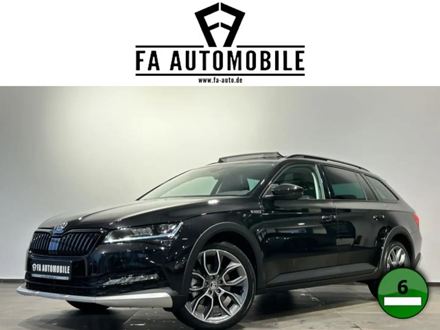 Skoda Superb Scout 4x4 Pano Matrix Kamera AHK Acc Чорний - 1