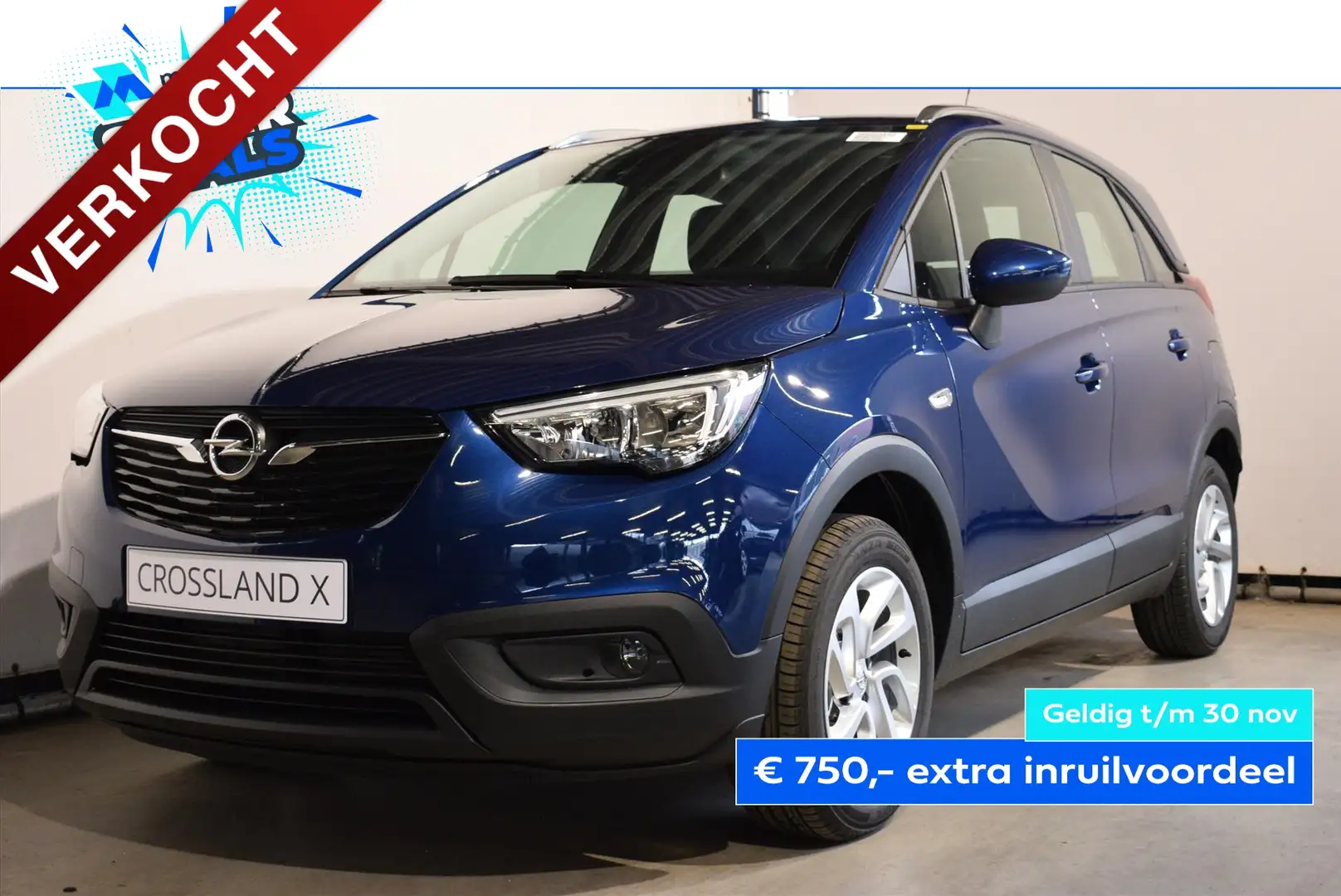 Opel Crossland X 1.2 Turbo 110pk Start/Stop Edition / parkpilot ach Blauw - 1