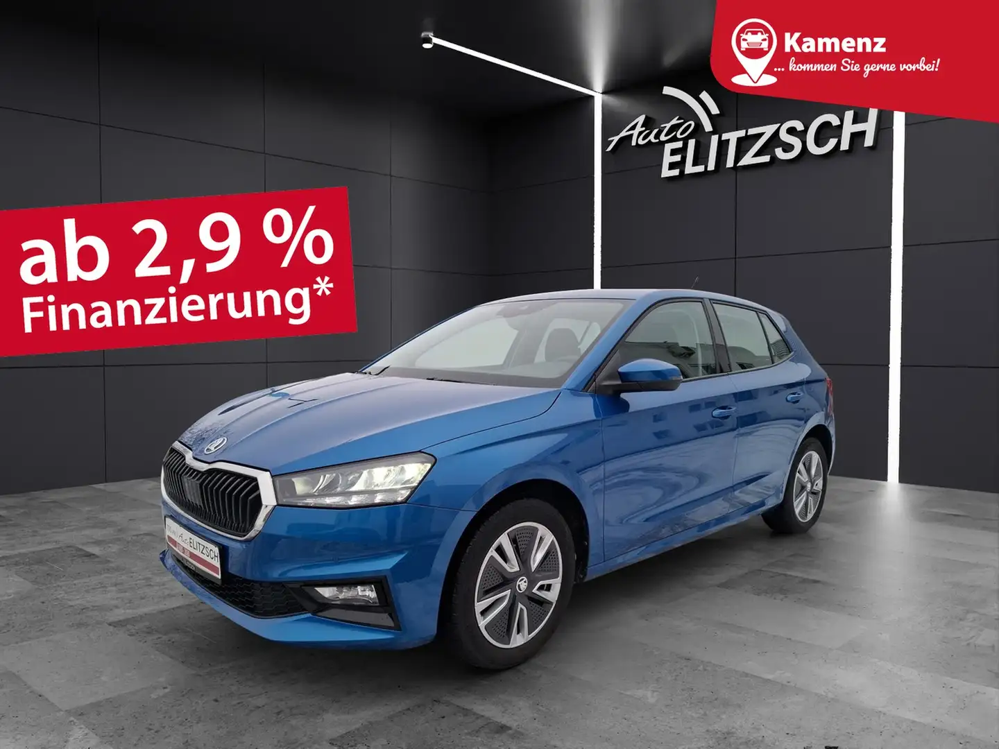 Skoda Fabia TSI Ambition LED AID ACC PDC SH LM Blau - 1