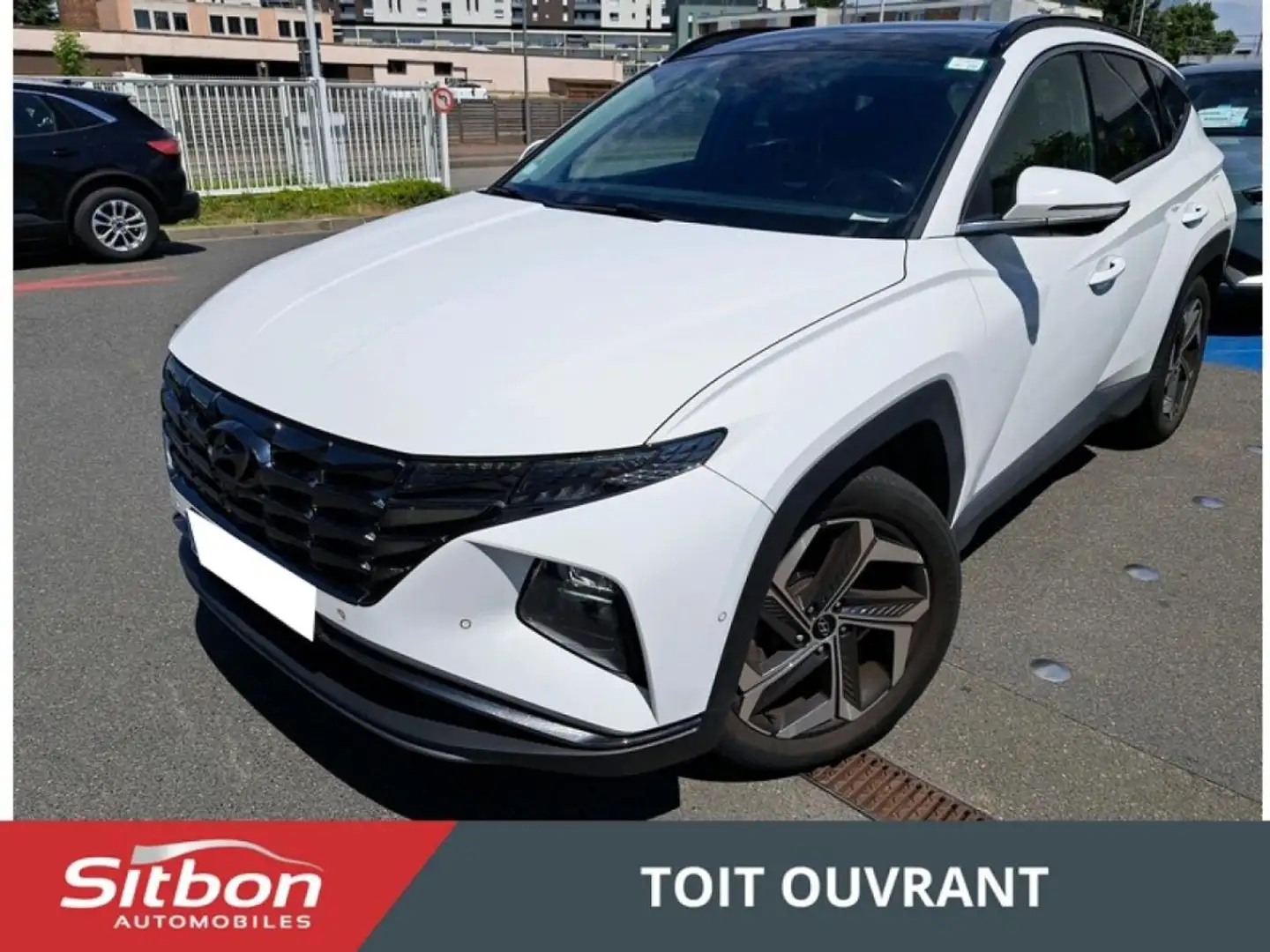 Hyundai TUCSON 1.6 T-GDi Hybrid 230 BVA Blanc - 1