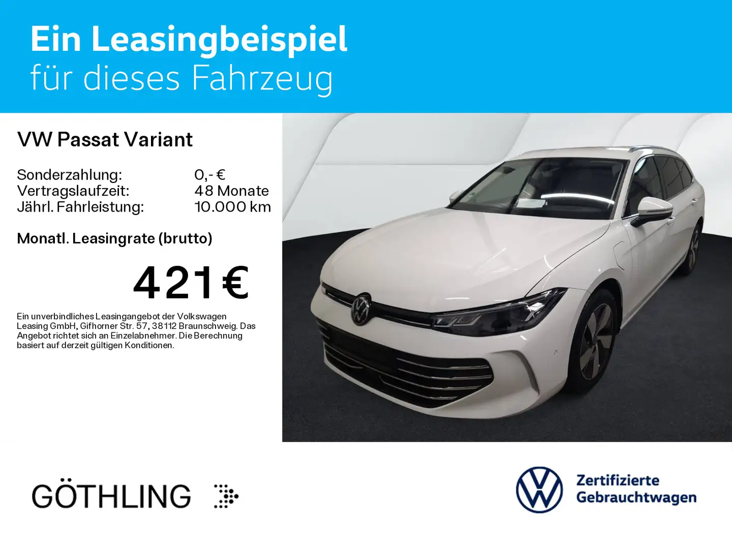 Volkswagen Passat Variant 1.5 TSI eHybrid DSG Business*Nav Weiß - 2