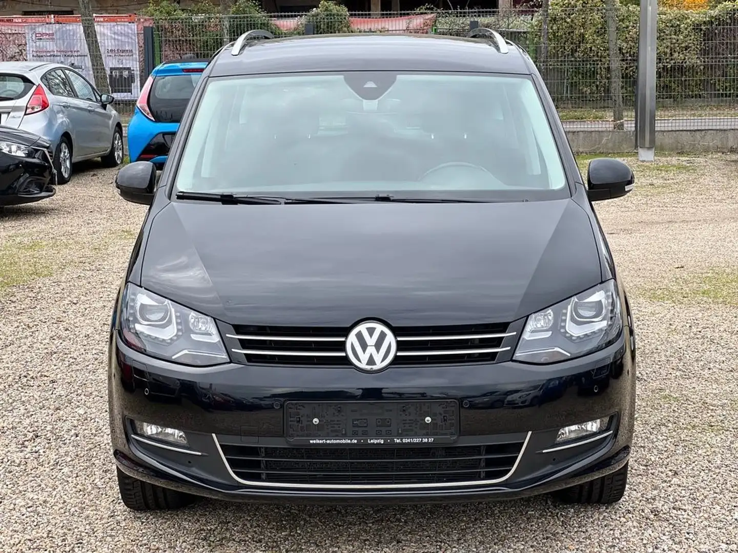 Volkswagen Sharan 2.0 TDI Aut/Highline/4x4/LED/el.ST/Standh Negro - 2