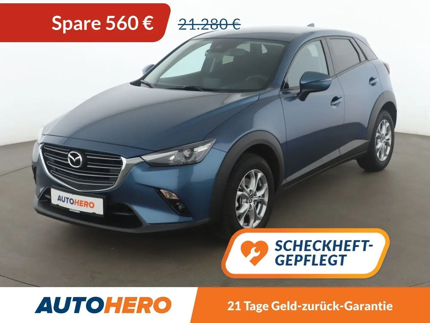 Mazda CX-3 2.0 Skyactiv-G Selection Aut.*NAVI*LED*PDC*SHZ* Blau - 1