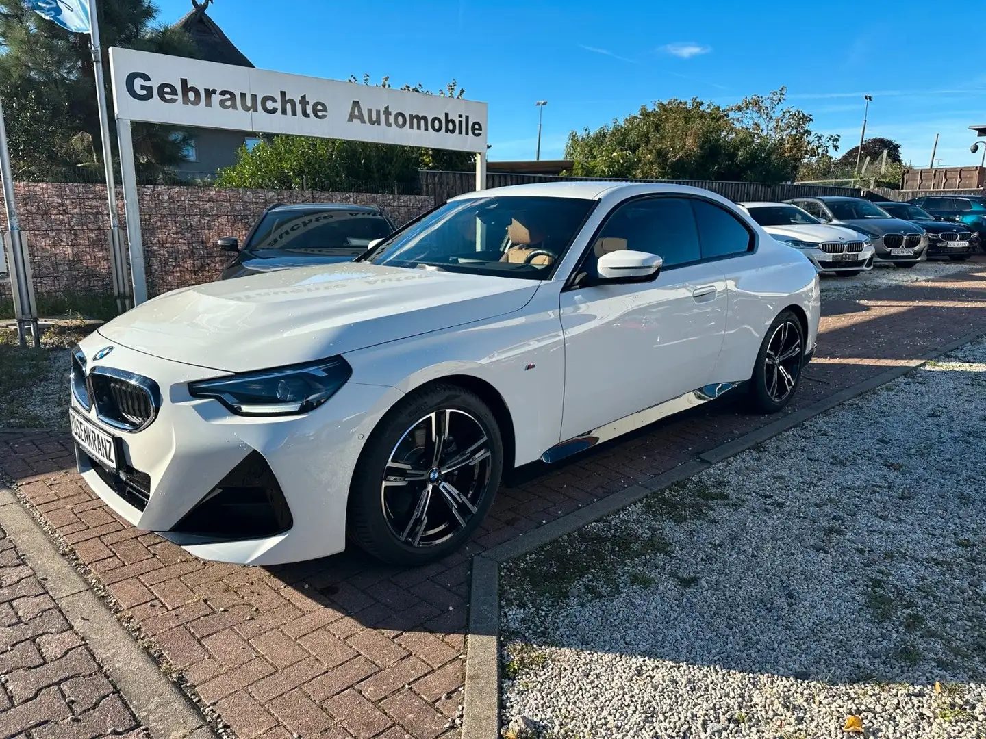 BMW 220 i Coupe*M SPORT*AHK*ACC*HUD*HIFI* Blanc - 1