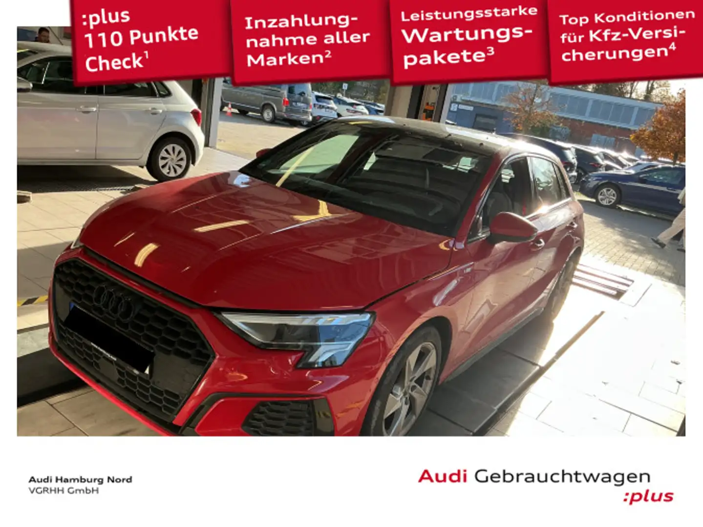 Audi A3 35 TFSI S line S tronic AHK B&O LED Rood - 1