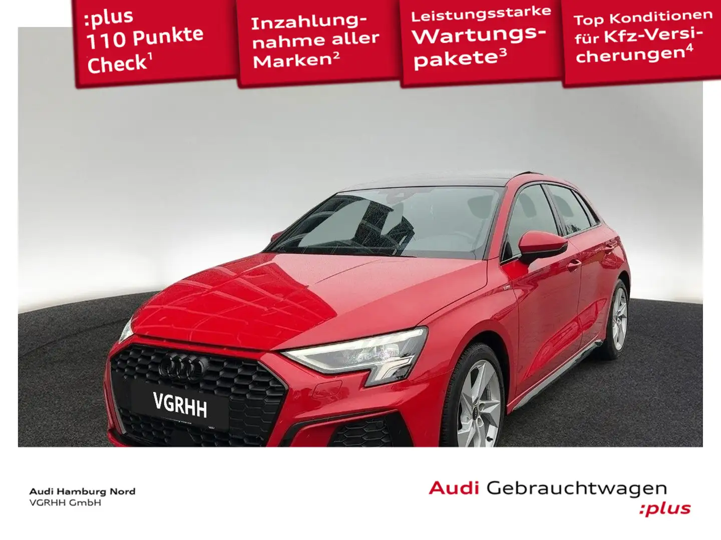 Audi A3 35 TFSI S line S tronic AHK B&O LED Rot - 1