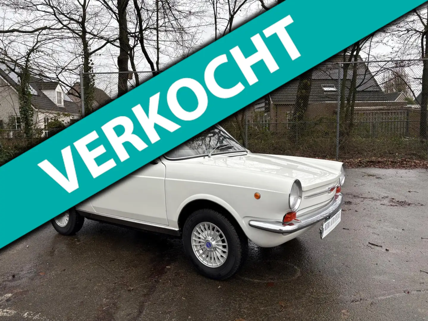 Fiat 850 COUPE VIGNALE Uniek, slechts 45 geregistreerd in E Blanco - 1