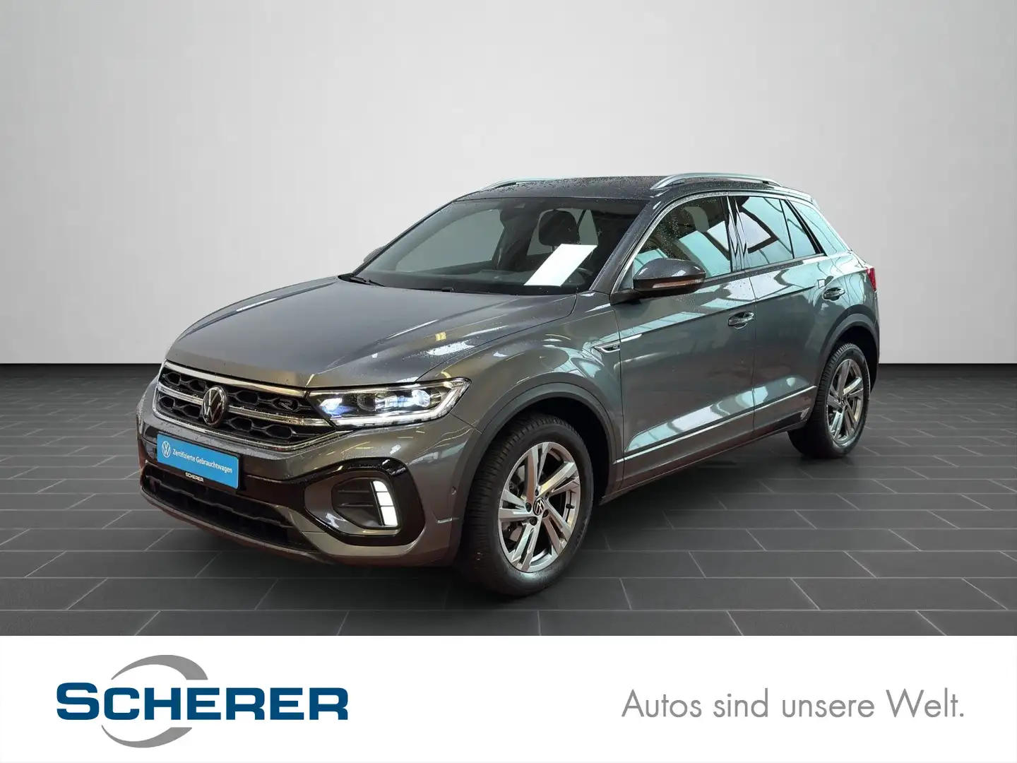 Volkswagen T-Roc 1.5 TSI DSG R-Line RFK NAVI SHZ KEYLESS Grau - 1