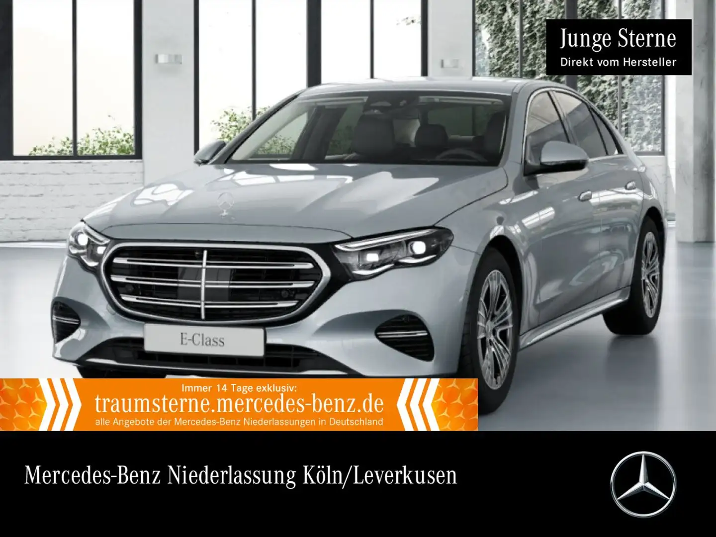 Mercedes-Benz E 220 d 360° Burmester Distr. AHK Sitzklima PTS 9G Silber - 1