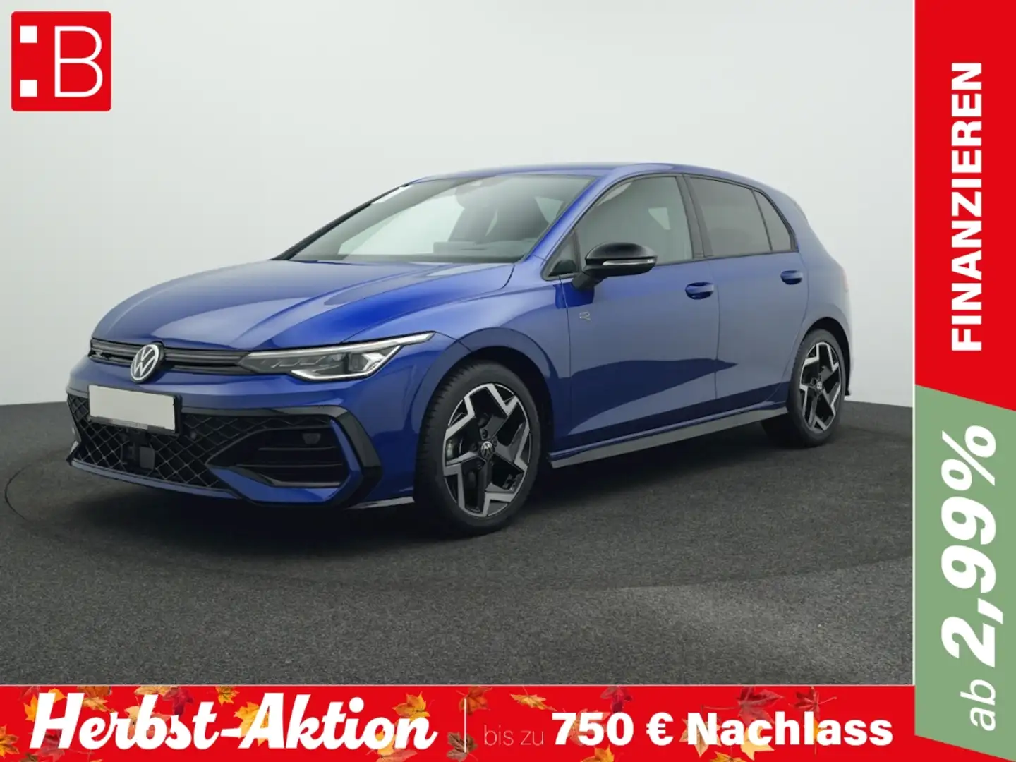 Volkswagen Golf R 8 1.5 eTSI DSG R-LINE BLACK STYLE AHK LED+ Blau - 1