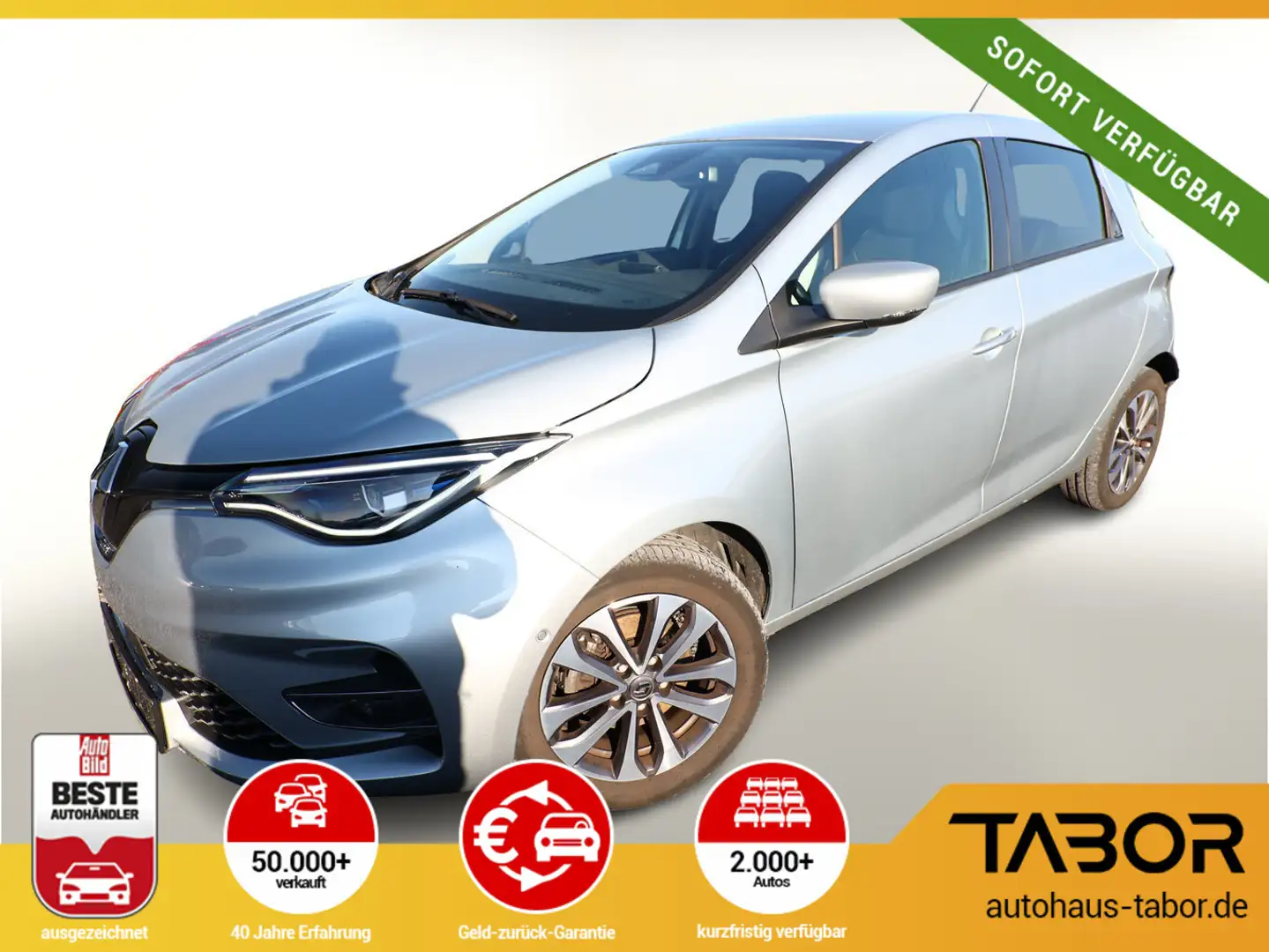 Renault ZOE ZE50 R135 Intens Kaufbatterie SHZ LED Nav Silber - 1