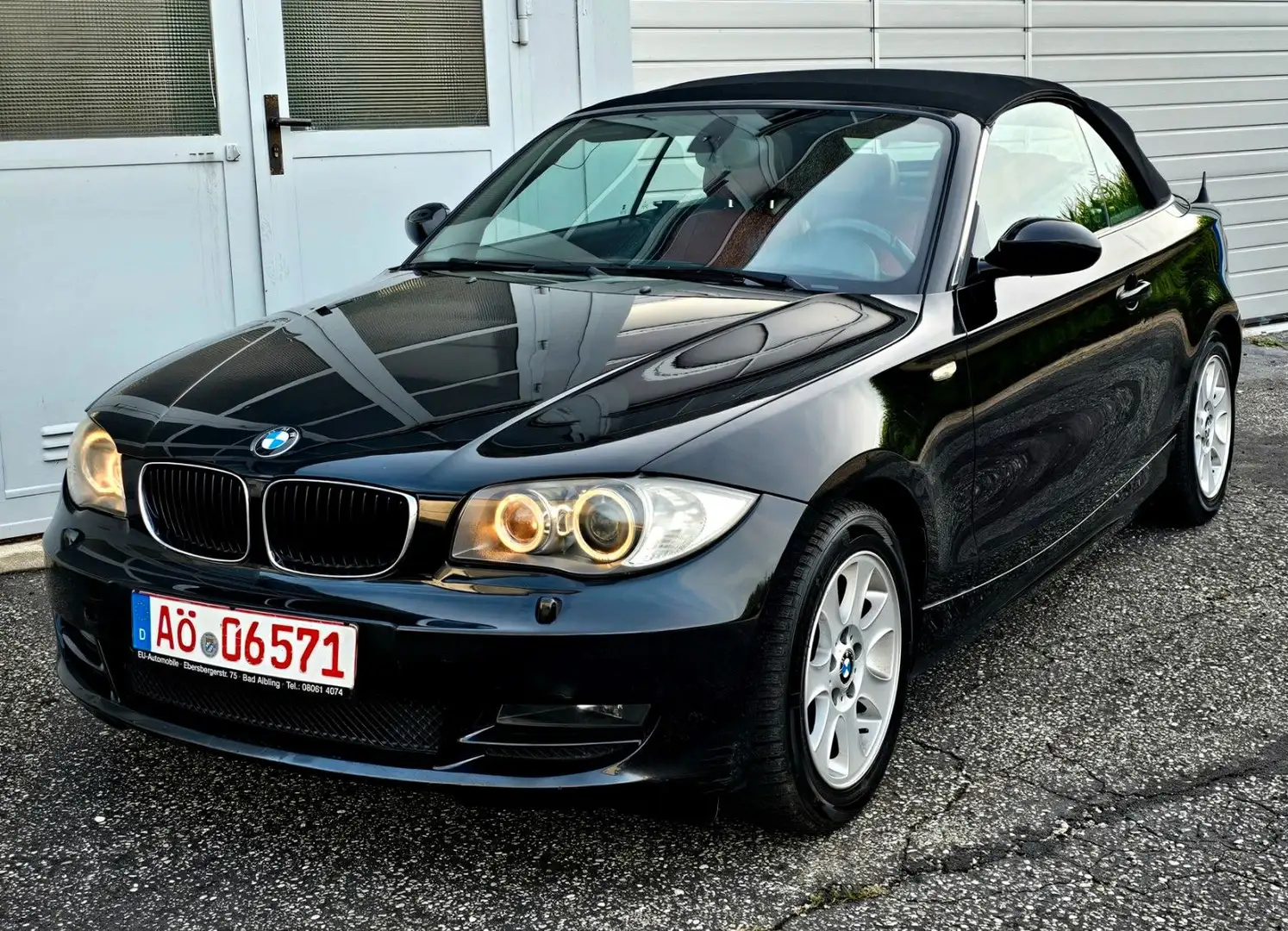 BMW 120 d M CABRIO TÜV NEU LEDER TEMPOMAT SHZ BIXENON Noir - 1