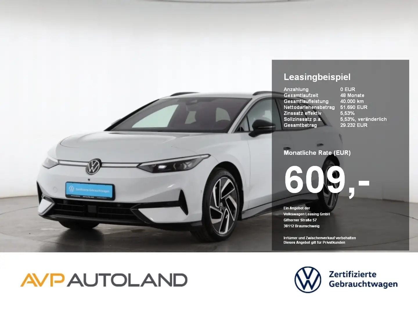 Volkswagen ID.7 Tourer Pro | NAVI | AHK | ACC | LED | Weiß - 1