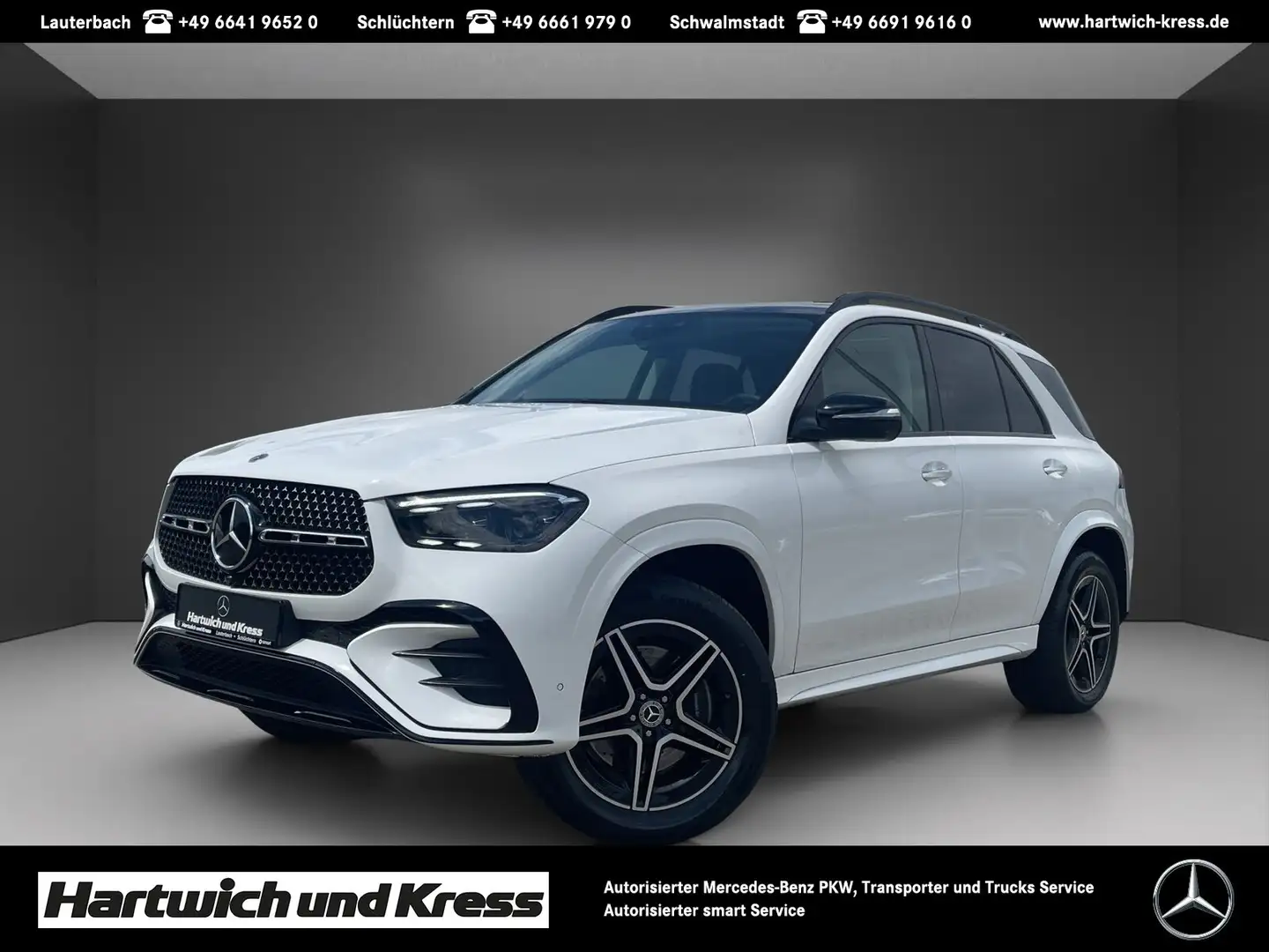 Mercedes-Benz GLE 300 GLE 300 d 4Matic AMG Line +AHK+Pano+HUD+Night+ShzFond+Guard360°+ Weiß - 1