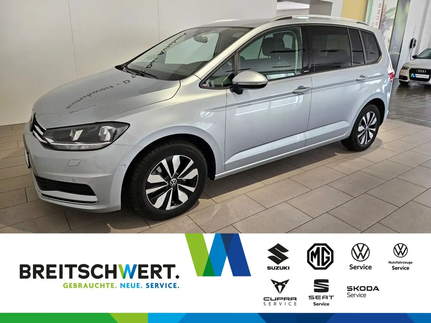 Volkswagen Touran 1.5 TSI Move DSG Standhzg AHK Navi ACC RFK Silber - 1