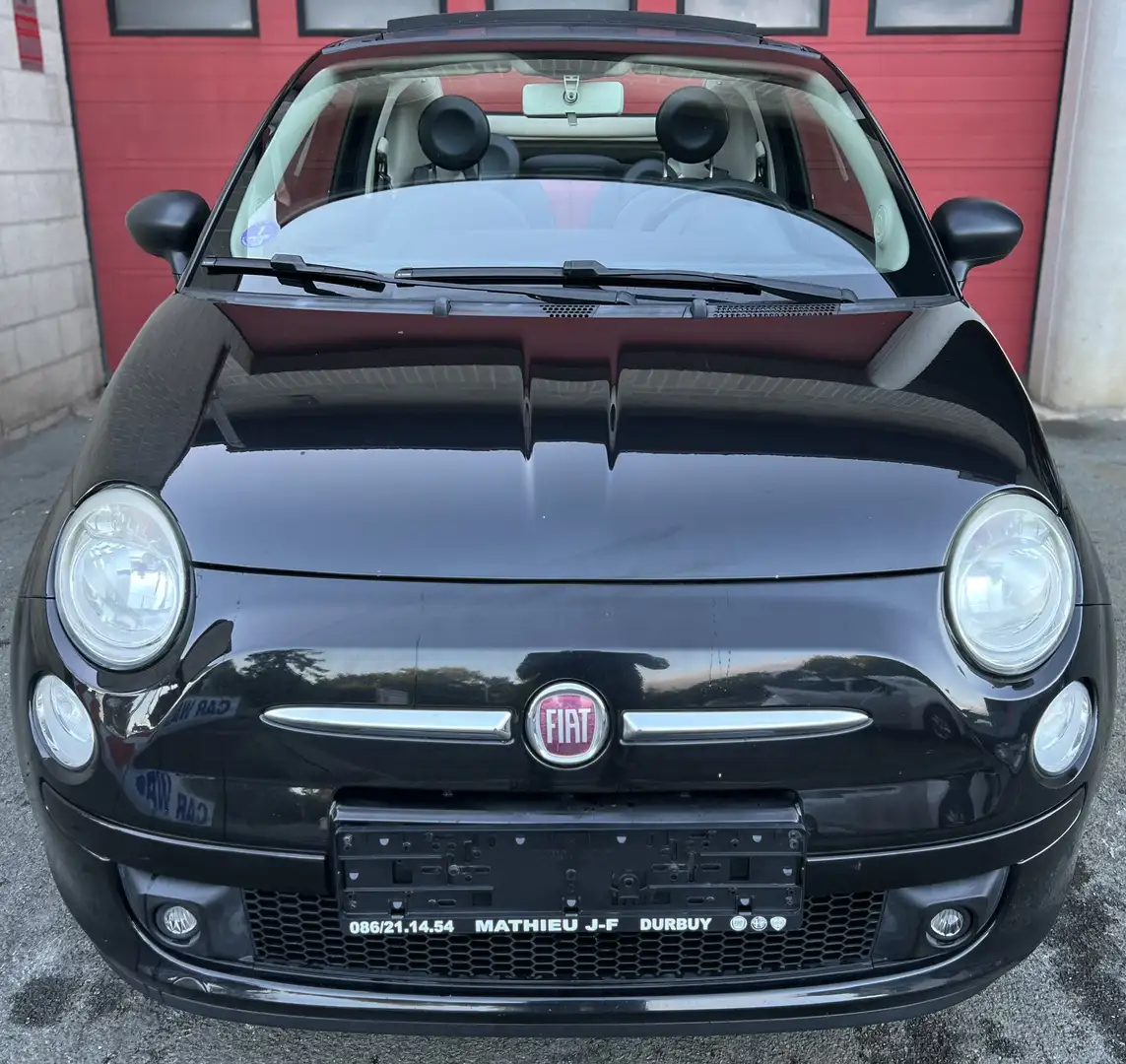 Fiat 500C 1.2i Lounge PUR-02 Stop & Start + CLIM Zwart - 2