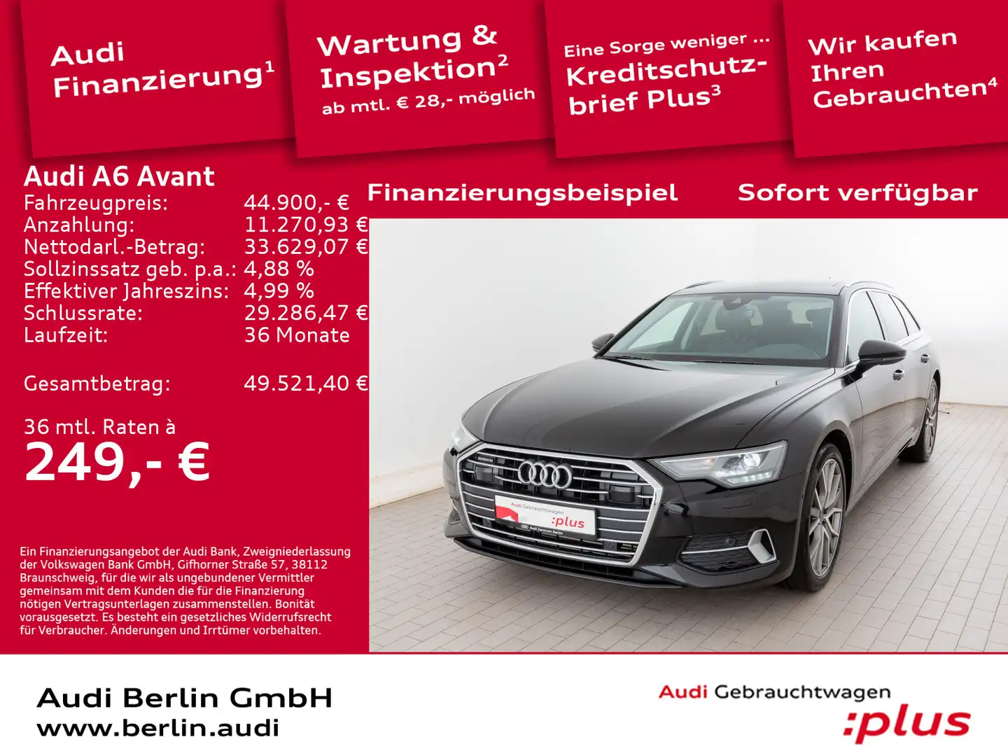 Audi A6 Sport 55 TFSI qu. S tr. AHK LED PDC RFK Schwarz - 1