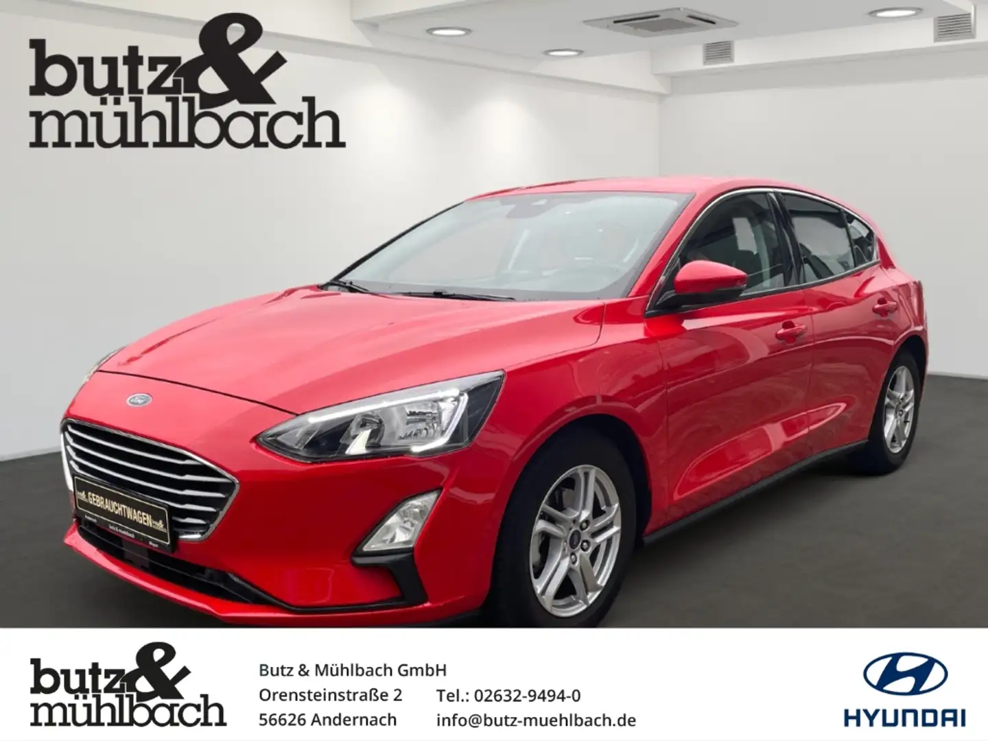 Ford Focus 1.0 EcoBoost Cool&Connect (EURO 6d-TEMP) Rot - 1