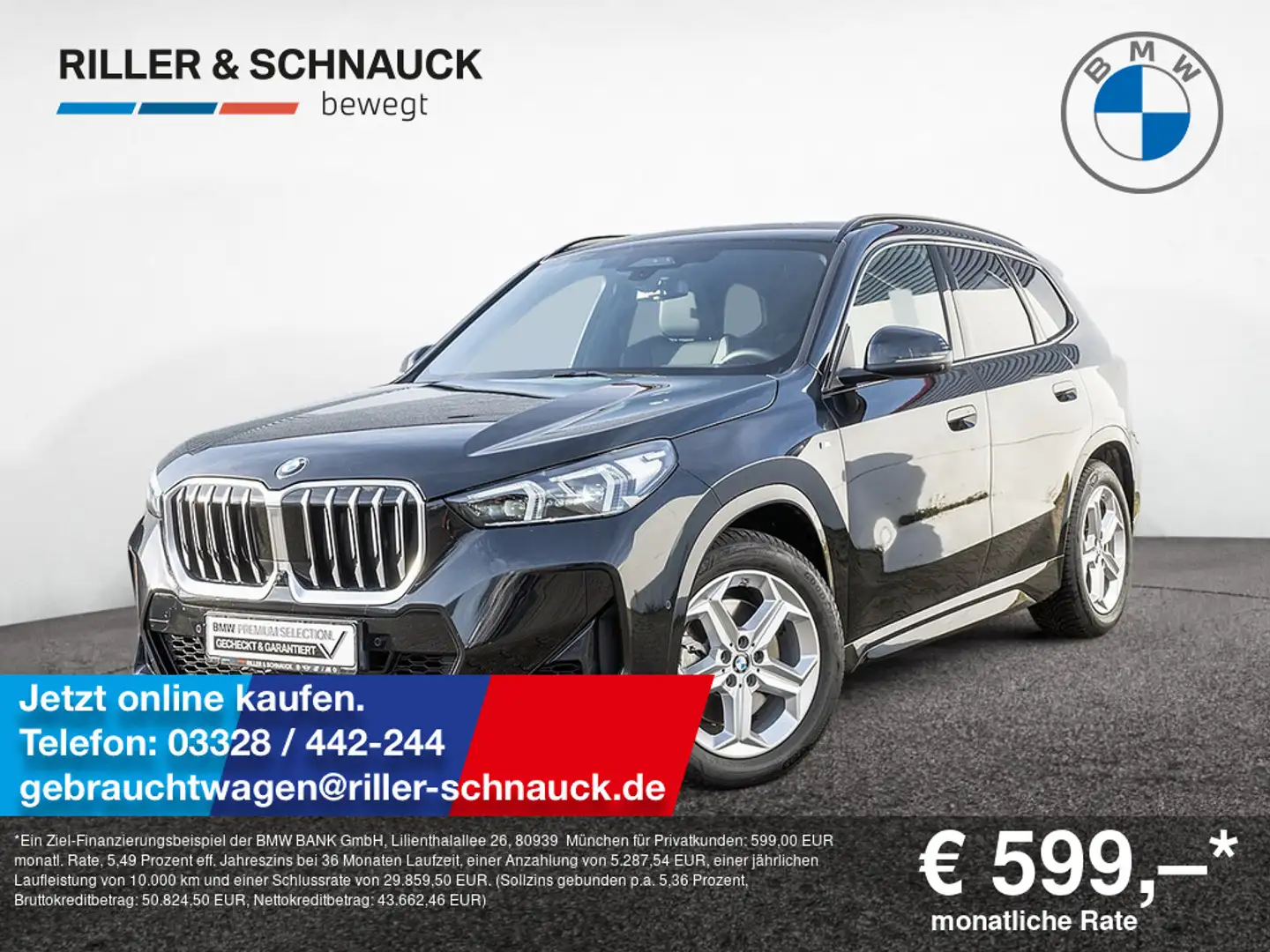 BMW X1 xDrive 23i M-Sport AHK+PANO+360°KAM+HUD Schwarz - 1
