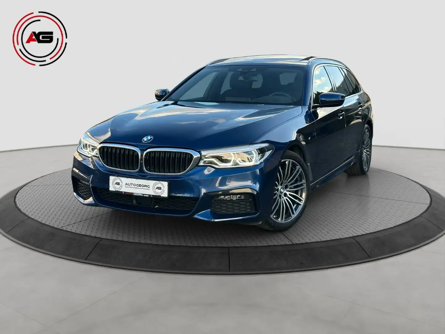 BMW 525 dT M-SPORT DIGITACH PANO ACC HUD 360°H&K AHK Bleu - 1