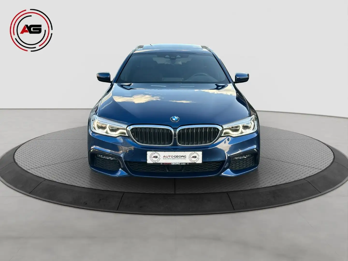 BMW 525 dT M-SPORT DIGITACH PANO ACC HUD 360°H&K AHK Bleu - 2