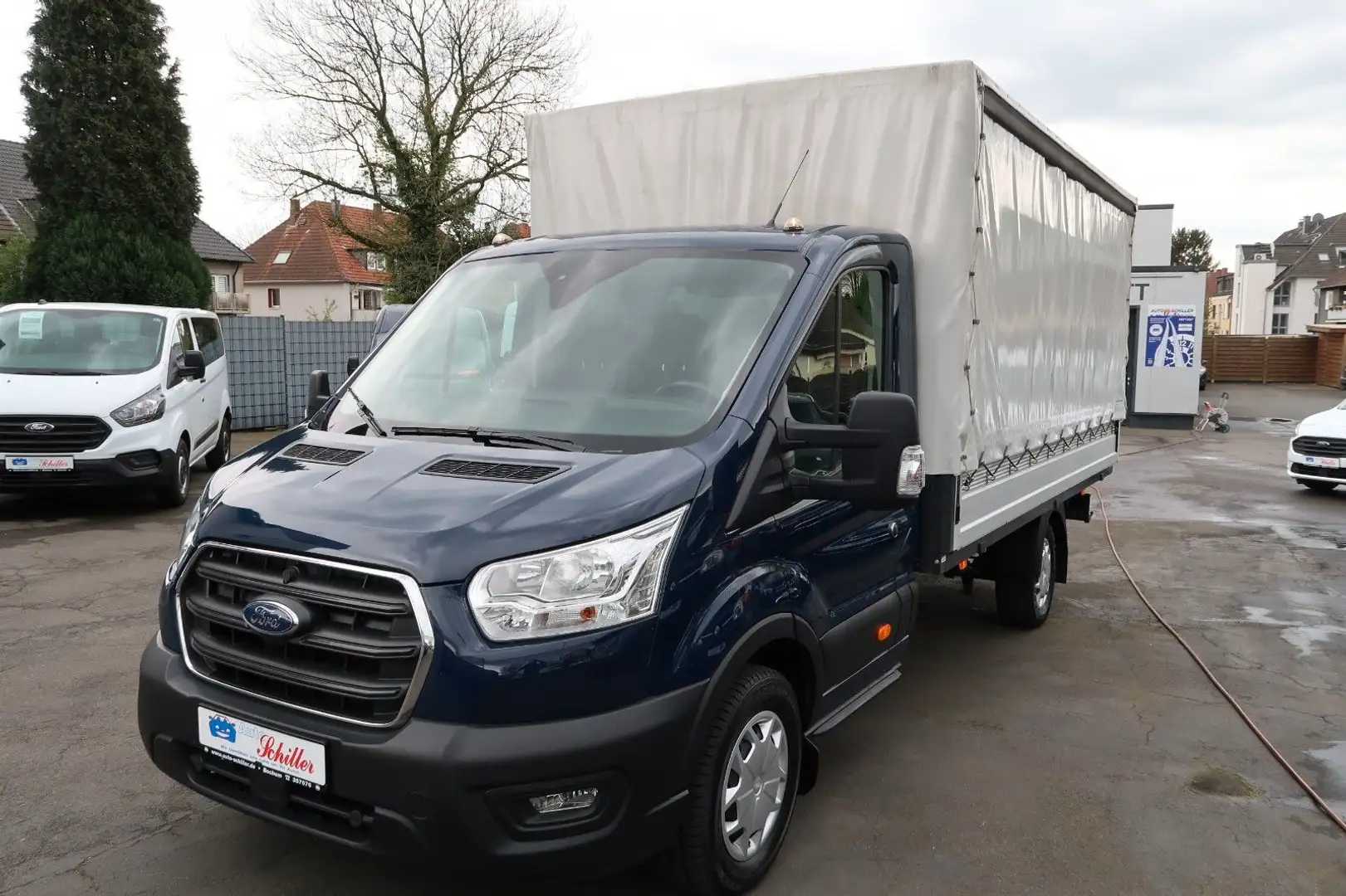 Ford Transit Pritsche 350 L4 Einzelkab. PlaneSpriegel Blau - 1