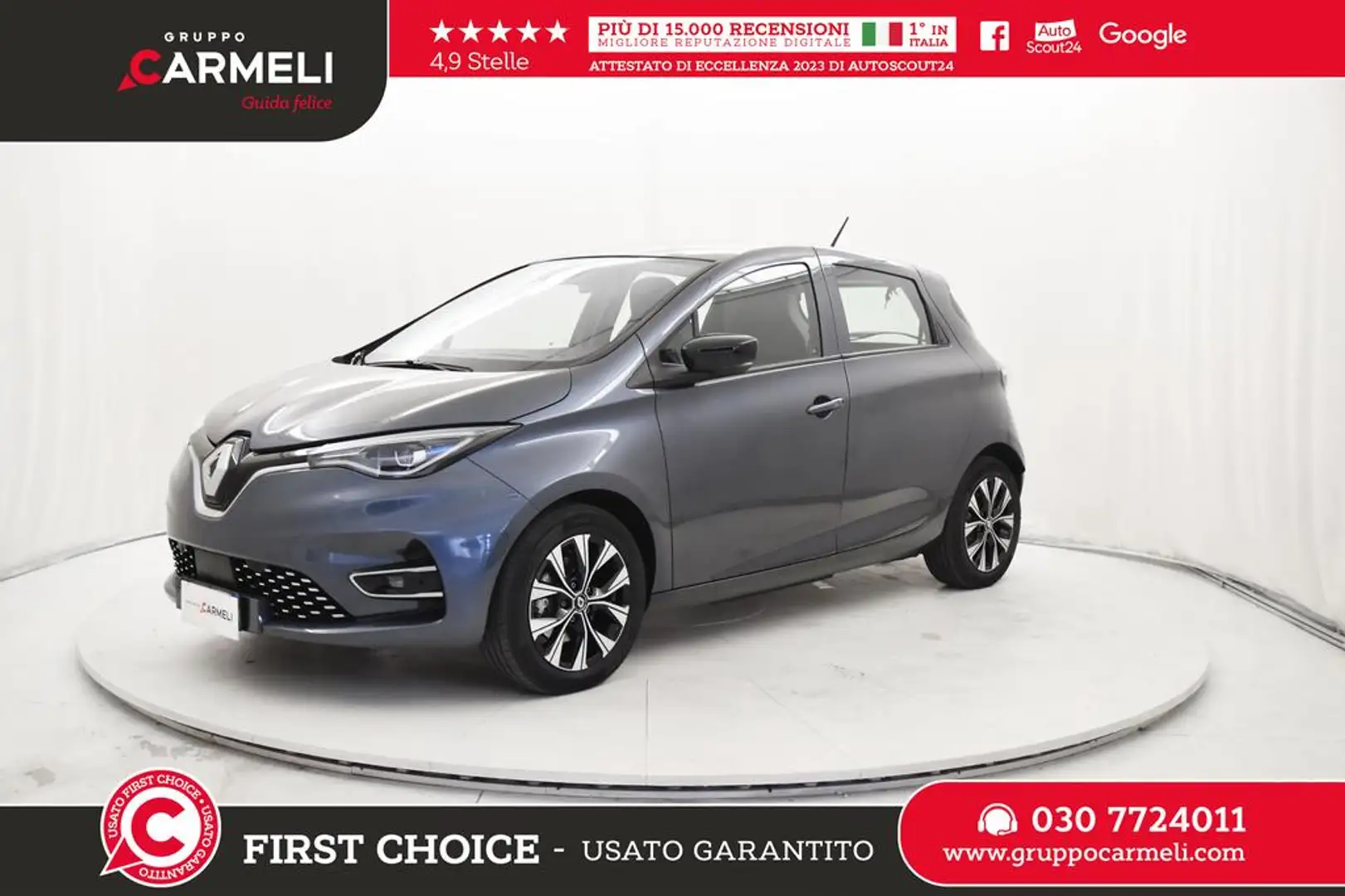 Renault ZOE Zen R135 my20 -BATTERIA DI PROPRIETA' Gri - 1