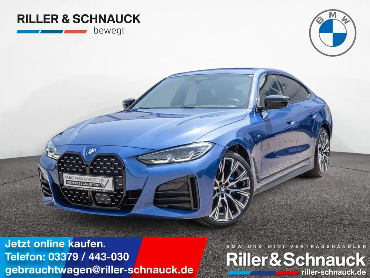 BMW 420 d Gran Coupe xDrive M-Sport STANDHZ LED Bleu - 1