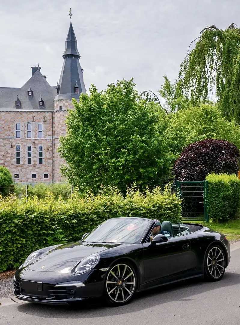 Porsche 991 C4 Cab garantie Porsche Approved Zwart - 1