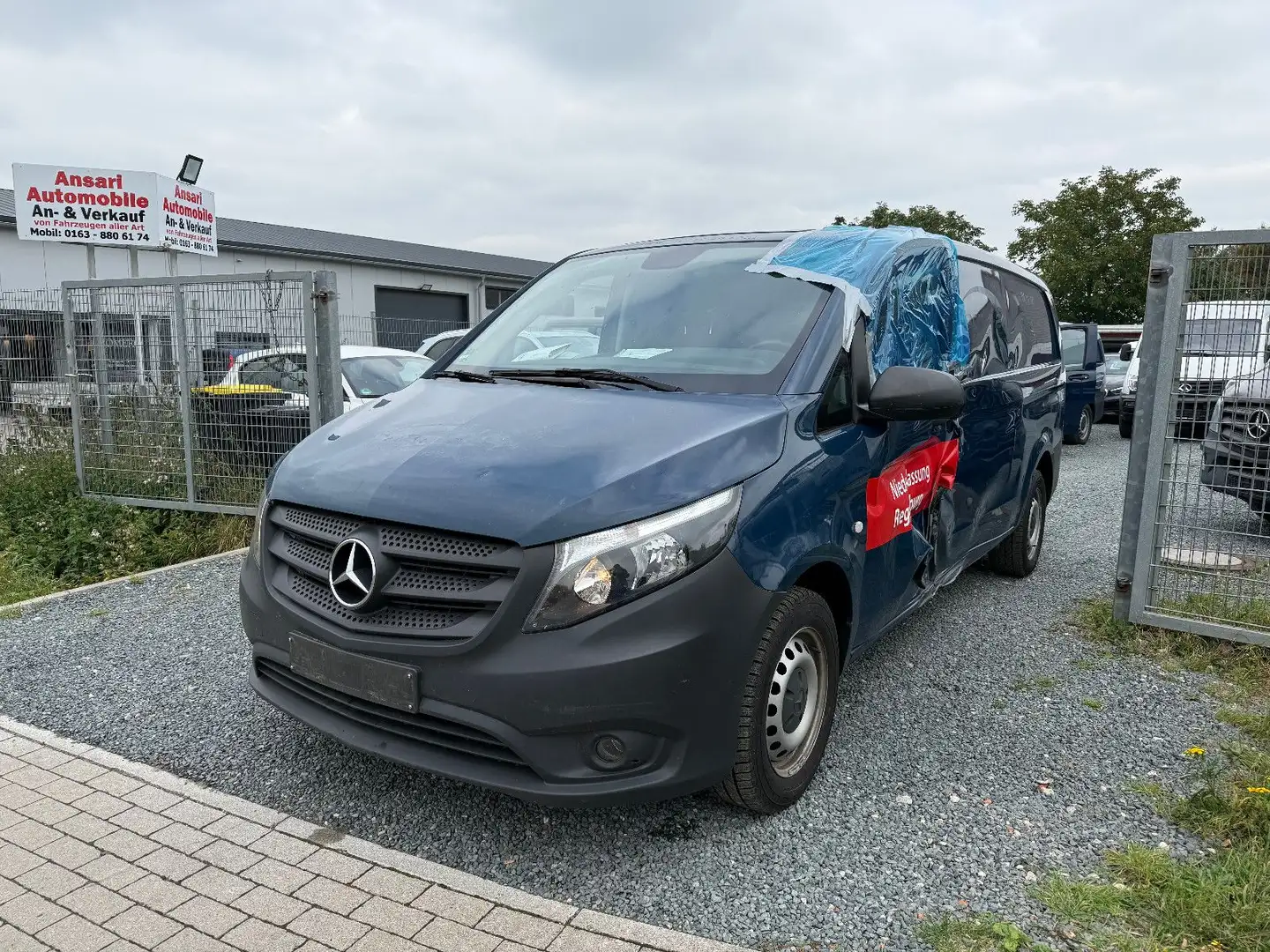 Mercedes-Benz Vito Kasten 114 CDI/BT RWD extralang Bleu - 1