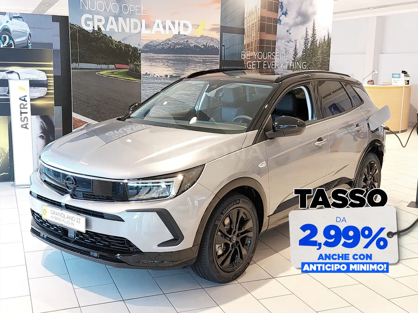Opel Grandland 1.6 phev gs line fwd 225cv auto Grigio - 1