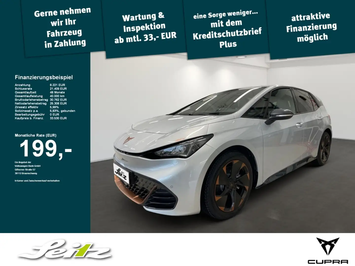 CUPRA Born Edition Dynamic *NAVI*KAMERA*LED*SITZH* Argent - 1