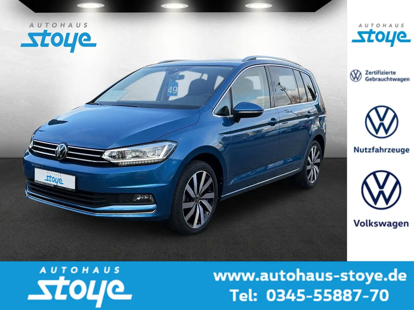 Volkswagen Touran Highline TSi DSG Navi Ergo Active Highline Blau - 1