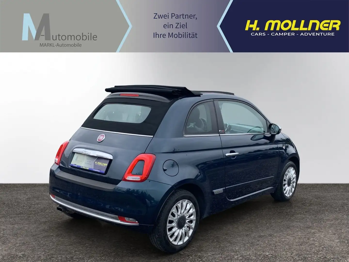 Fiat 500 Lounge Blau - 2