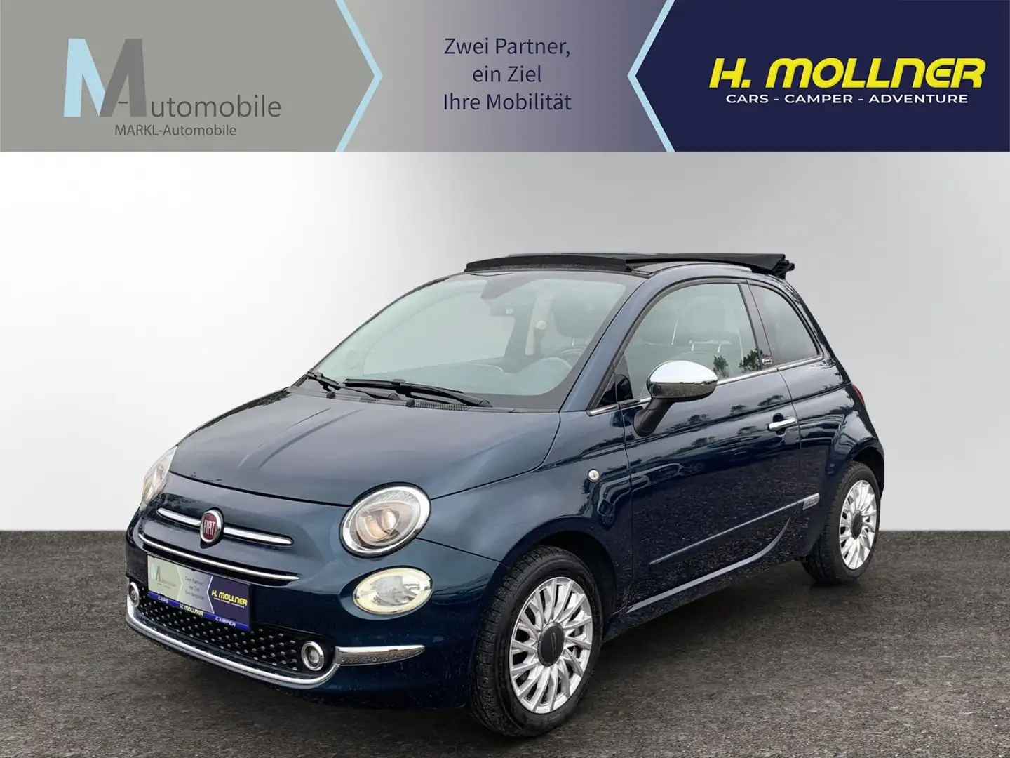 Fiat 500 Lounge Blau - 1