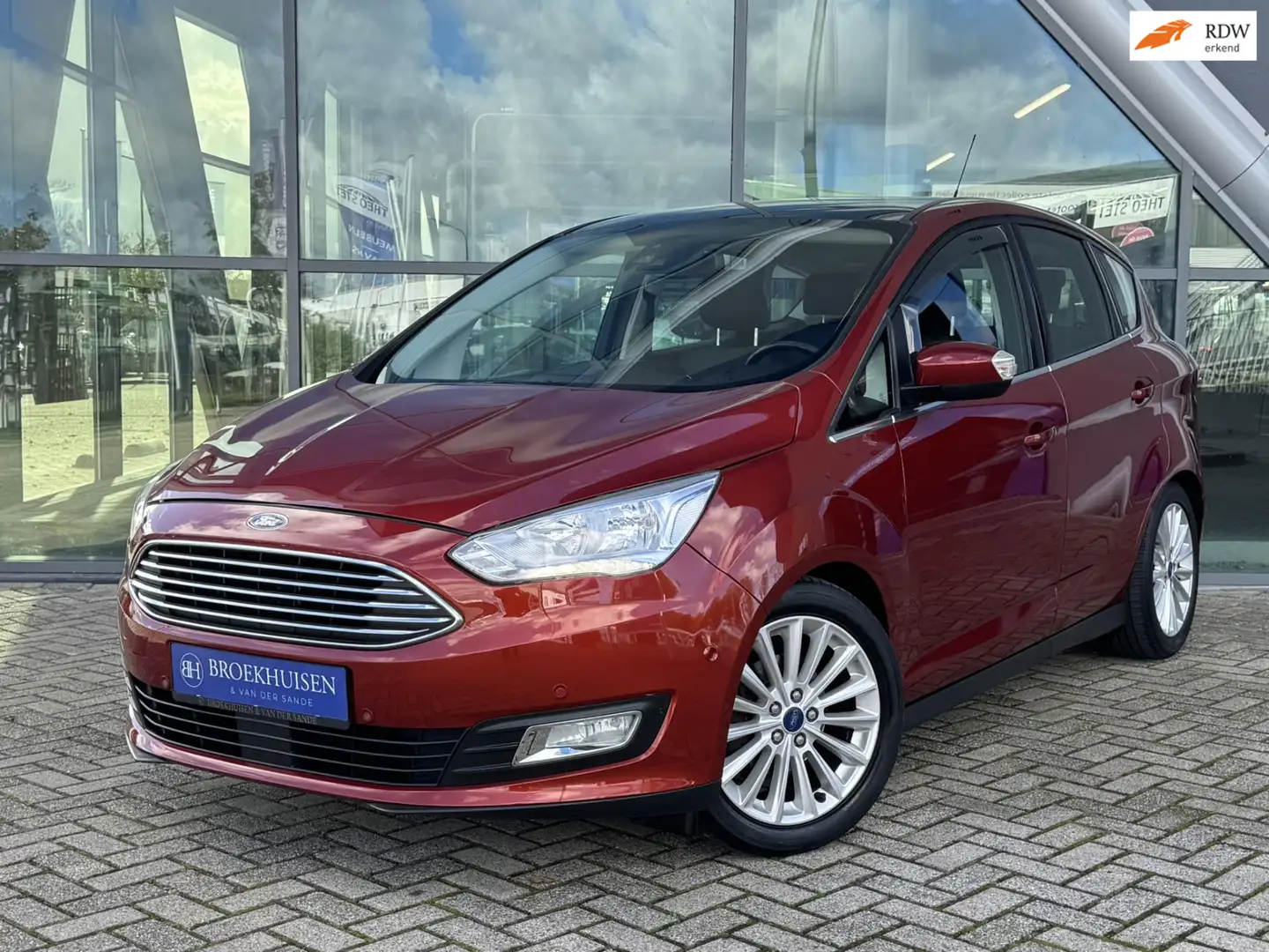 Ford C-Max 1.0 Titanium 125pk Panoramadak / Camera / Adpative Bruin - 1