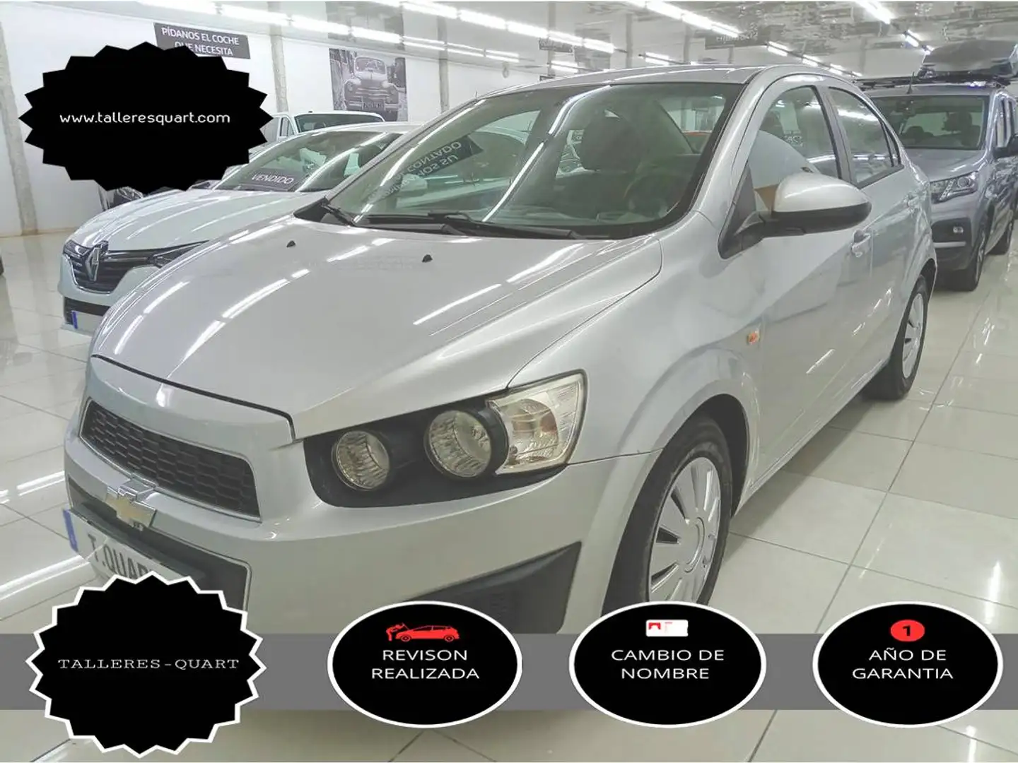 Chevrolet Aveo 1.4 16v LT+ Aut. Plateado - 1