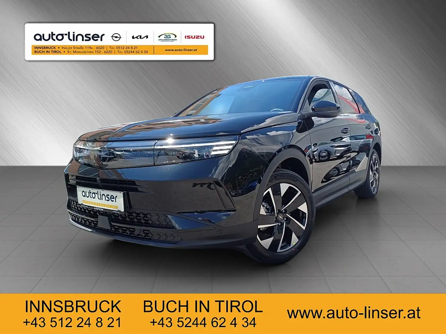 Opel Grandland 1.2 MHEV GS Aut. Schwarz - 1