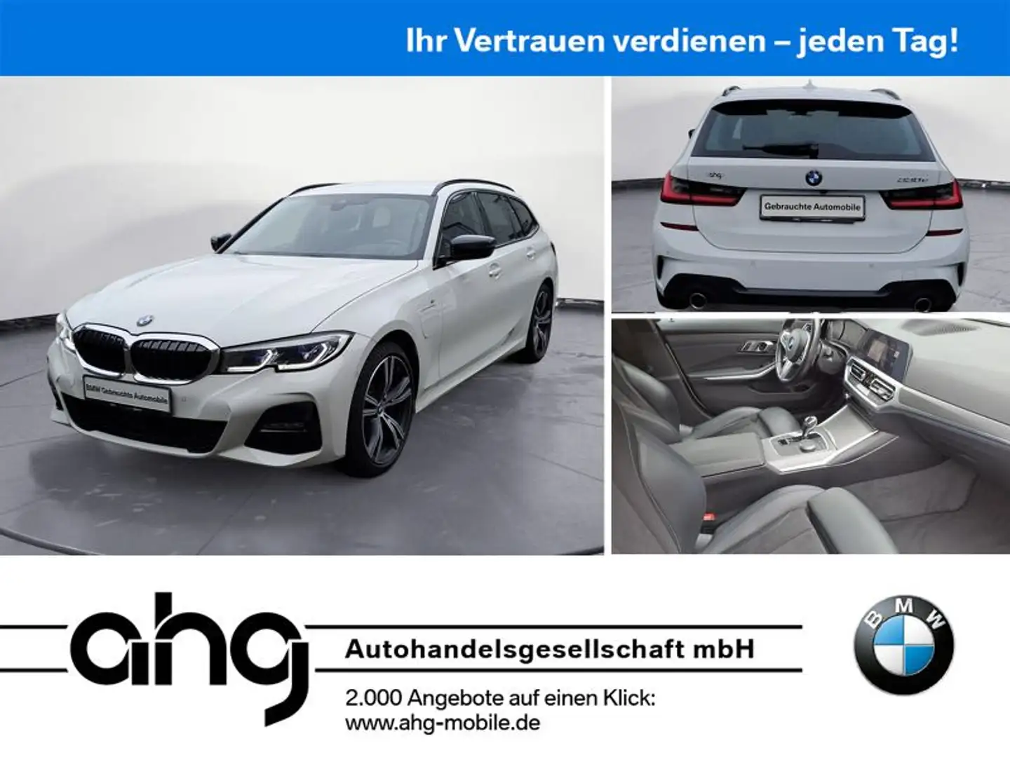 BMW 330 e Touring M Sport Automatic Innovationsp. AHK White - 1