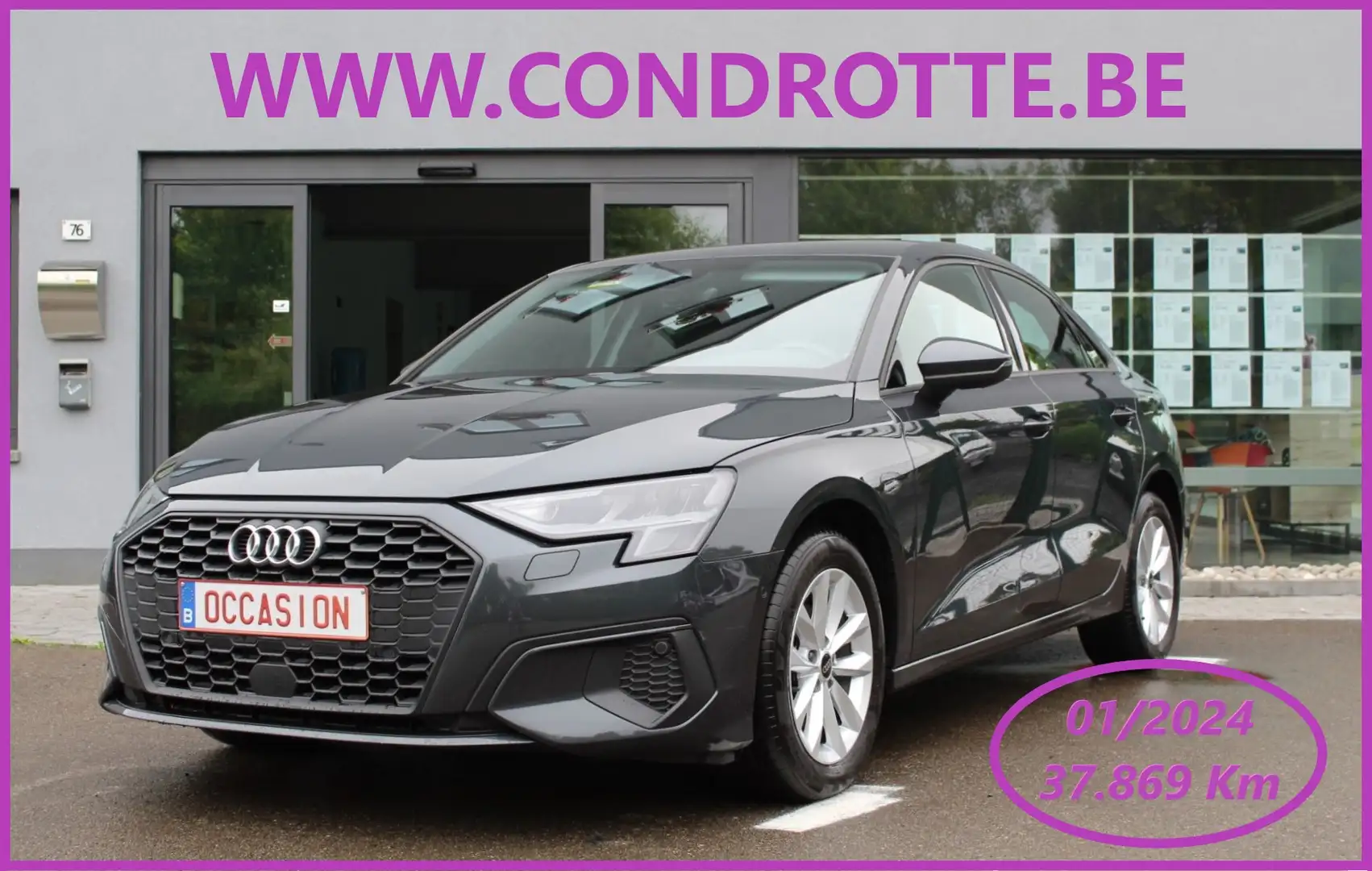 Audi A3 BERLINE 35 TDi 150 CV Attraction Grijs - 1